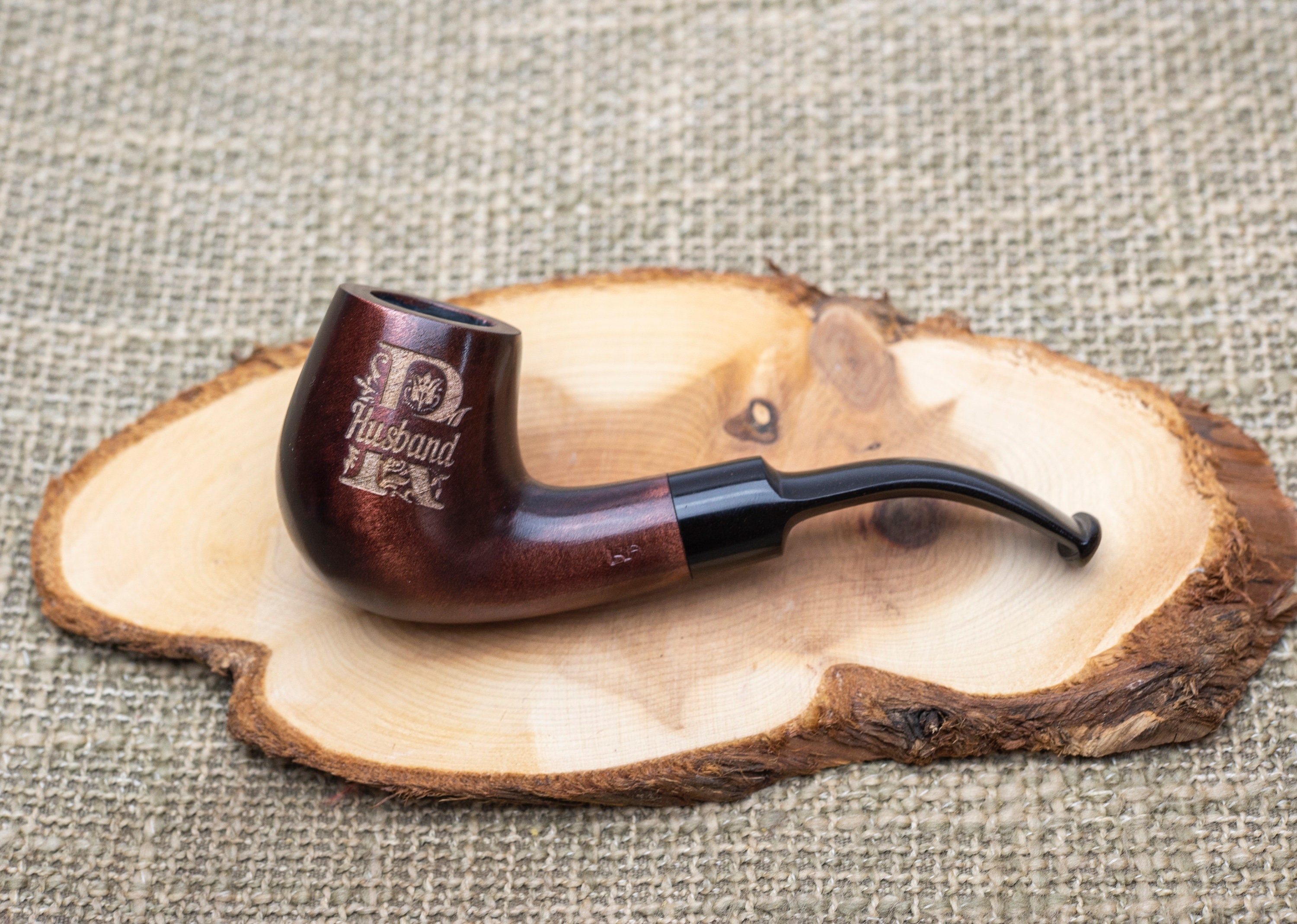 Personalised Tobacco Pipe Custom Engraved Smoking Pipe Best Man Gift  Groomsmen Gifts Monogram Pipe Christmas Man's Smoker Gift 