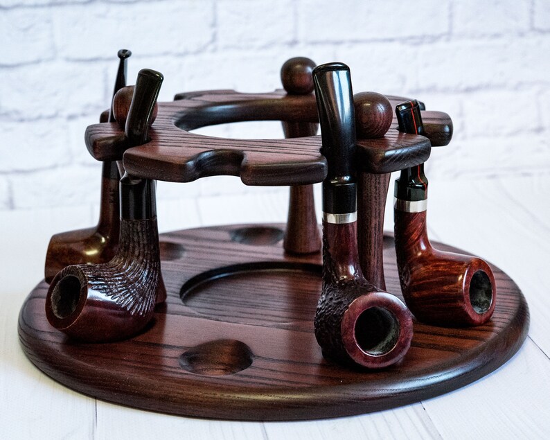 Smoking Pipe Stand and Tobacco Jar Tobacco Pipe Rack Old Etsy