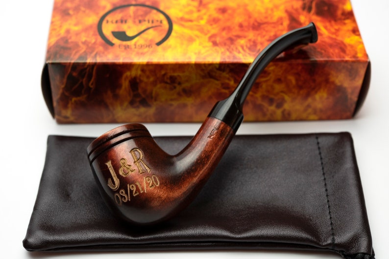 Smoking pipe Sherlock Holmes style KAF232 Handmade from Pear Etsy