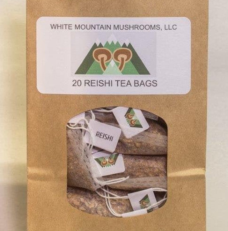 Reishi Mushroom 20 Tea Bags Etsy