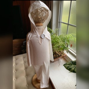 Alex- Cream Hooded Romper