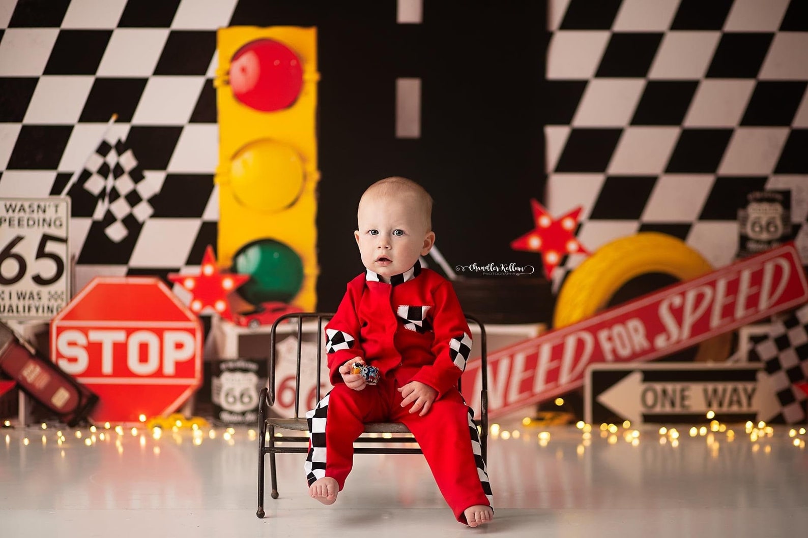 Red Race Car Driver Outfit Race Car Themed Photo Props Baby Etsy