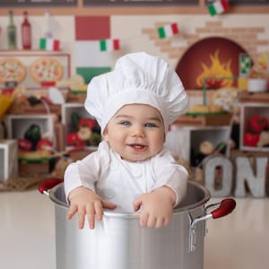 Little Chef Hats- Newborn Chef Hats, Sitter Chef Hats