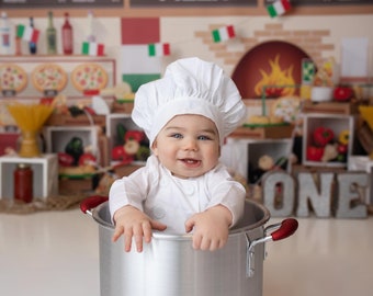 Little Chef Hats- Newborn Chef Hats, Sitter Chef Hats