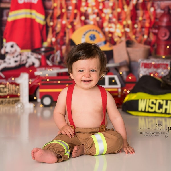 Little Fireman- Fireman Photo Props, Newborn and Sitter Photo Props