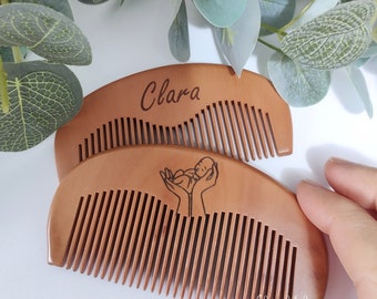 Personalized Birthing Comb: Natural Labor Pain Relief Tool. Birth tool for Mother, Midwife, Doula.