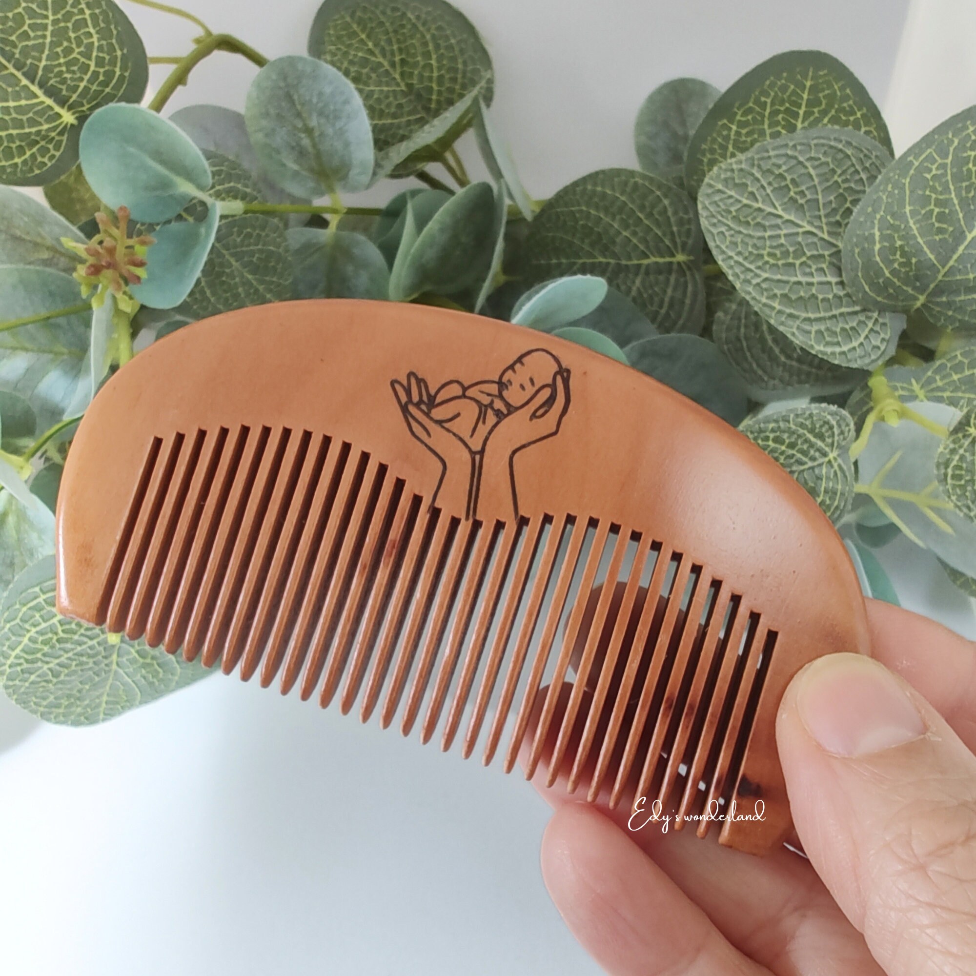 Peigne D'Accouchement En Bois Nogeqi - Pour Soulager Douleurs Grossesse - Acupression Naturelle