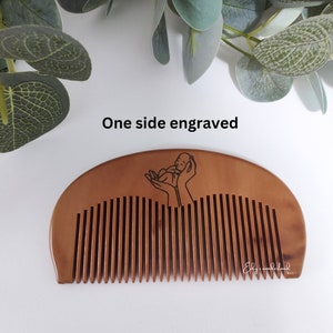 Birthing labour comb, Handcrafted Wooden Birth tool for Mothers, Midwives or Doulas. Natural Pain Relief in Labor image 5