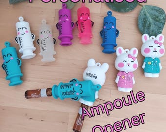 Personalised Ampoule opener breaker Syringe. Nurse and Paramedic Ampule Openers. Amp.