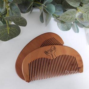 Birthing labour comb, Handcrafted Wooden Birth tool for Mothers, Midwives or Doulas. Natural Pain Relief in Labor image 6