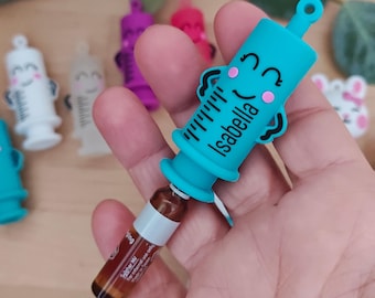 Personalised Ampoule opener breaker Syringe with metal Clasp. Nurse and Paramedic Ampule Openers. Amp.