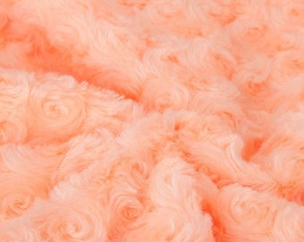 Bonito melocotón, pila suave, tela rosa esponjosa de felpa, textura rosa, material fotográfico, tela de calidad, costura / artesanías, textiles Neotrims
