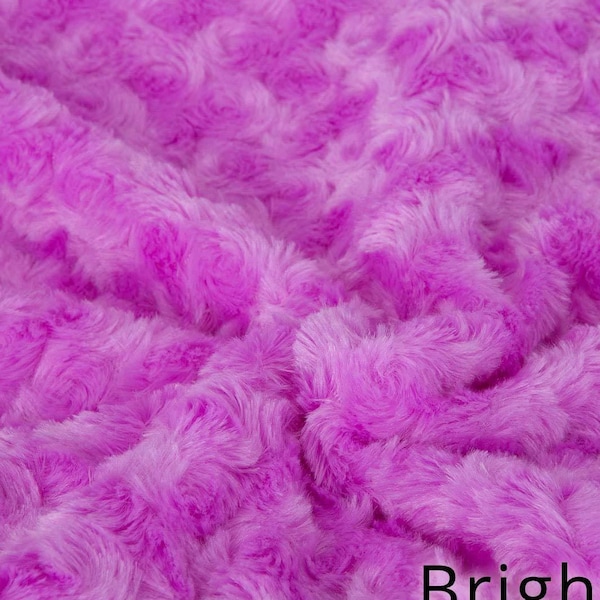 Bright Hyacinth, Soft Pile, Plush Fluffy Fabric, Rose Texture, Photography Material, Quality Fabric, Sewing and Crafts, Neotrims Textiles