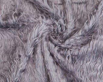 Grey Faux Fur Fabric, Furry Sheep Wool, Photography, Fat Squares, Quality Fabric & Material, Sewing and Crafts, Neotrims Textiles