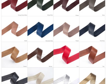 Dressmaking-Trims-Decoration 18MM SUEDETTE FAUX SUEDE BIAS BINDING 7 colours