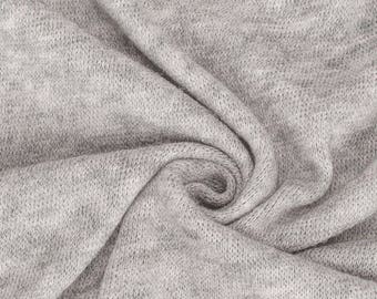 Shell Grey, Soft Jersey, Knit Purl Brushed Fabric, Baby Photography Backdrop, Quality Fabric & Material, Sewing and Craft, Neotrims Textiles