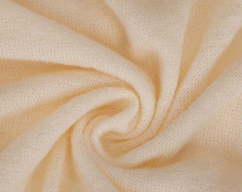 Vanilla White, Soft Jersey, Knit Purl Brushed Fabric, Baby Photography Backdrop, Quality Fabric/Material, Sewing/Crafts, Neotrims Textiles