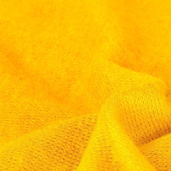 Dandelion Yellow, Soft Jersey, Knit Purl Brushed Fabric, Baby Photography Backdrop, Quality Fabric/Material, Sewing/Crafts, Neotrims Textile