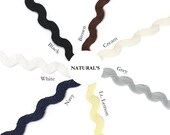 6mm Rik Rak Ric Rac,Zig Zag Trim Ribbon Braid, 7 Natural Colours,2Yrds,15Yrds,Mix 7 Cols Combo Pack,Neotrims UK