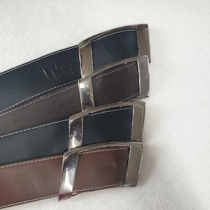 TRADED? Metallic belt bundle! Amabro Metal Belt for Women, Elastic Skinny Waist Belt  main image 3