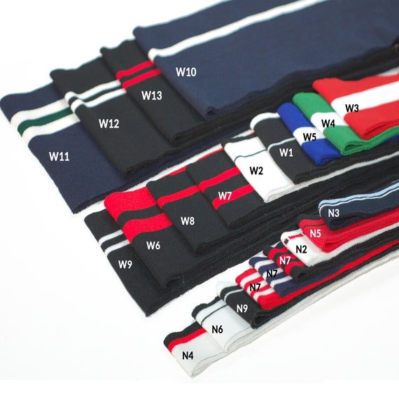 Knit Rib Waistband,cuffs & Neck Bands.striped Rib Knit Trims