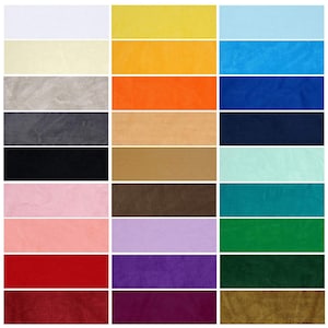 Velour Polar Fleece Anti Pill Quality Stretch Fabric,29 Colors,Soft Feel,Neotrims