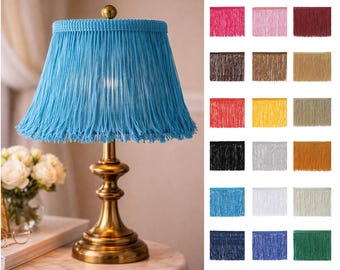 15cm Tassel Fringe Trim Silky Fringing for Costume Dancewear Upholstery Home Décor & Sewing Dressmaking Fringed Hem Decoration Trimming