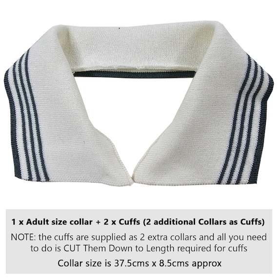 Ensemble Cols Et Poignets Tricot Côtelé - 2 Cols + 2 Bandes Poignets, Marque Neotrims, Qualité Premium