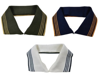Knit Rib Collar and Cuff Set to Revamp Polo Shirts or Trim New Garments, Striped Pattern 100% Cotton,Limited Stock to Clear,Neotrims UK