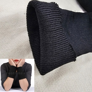Knit Rib Tubular Cuffing Sock Style Seamless Cuff 7cms Wide,100% Polyester,Resilient Stretch,10meters Clearance Job Lots,No Brainer Price