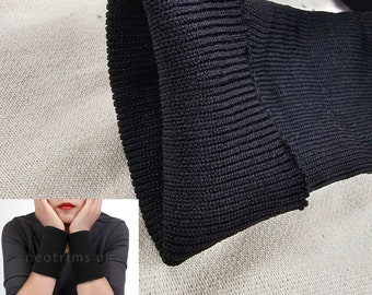 Strickripp Schlauchmanschette Socke Stil Nahtlose Manschette 7 cm breit, 100% Polyester, elastisch Stretch, 10 Meter Räumungs Job Lots, kein Brainer Preis