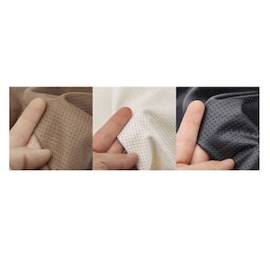 Muestra de tela Aertex de PVC de PU de piel sintética, solo 12x8 cm, resistente al agua, Material suave elástico, tela de calidad, costura y manualidades, Neotrims imagen 10