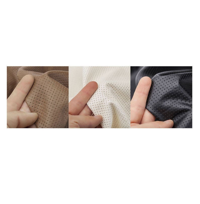 Muestra de tela Aertex de PVC de PU de piel sintética, solo 12x8 cm, resistente al agua, Material suave elástico, tela de calidad, costura y manualidades, Neotrims imagen 10