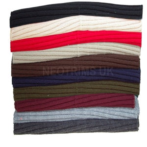 Knit Rib Fabric,Stretch Jersey Material,Neotrims UK,British Knitted Ribbed Cloth in Solid Colours.1 x 1 Plain Rib.100cms Wide,Dressmaking