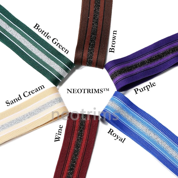 Fine Stripe Webbing in Sand Fine Stripe Webbing in Sand