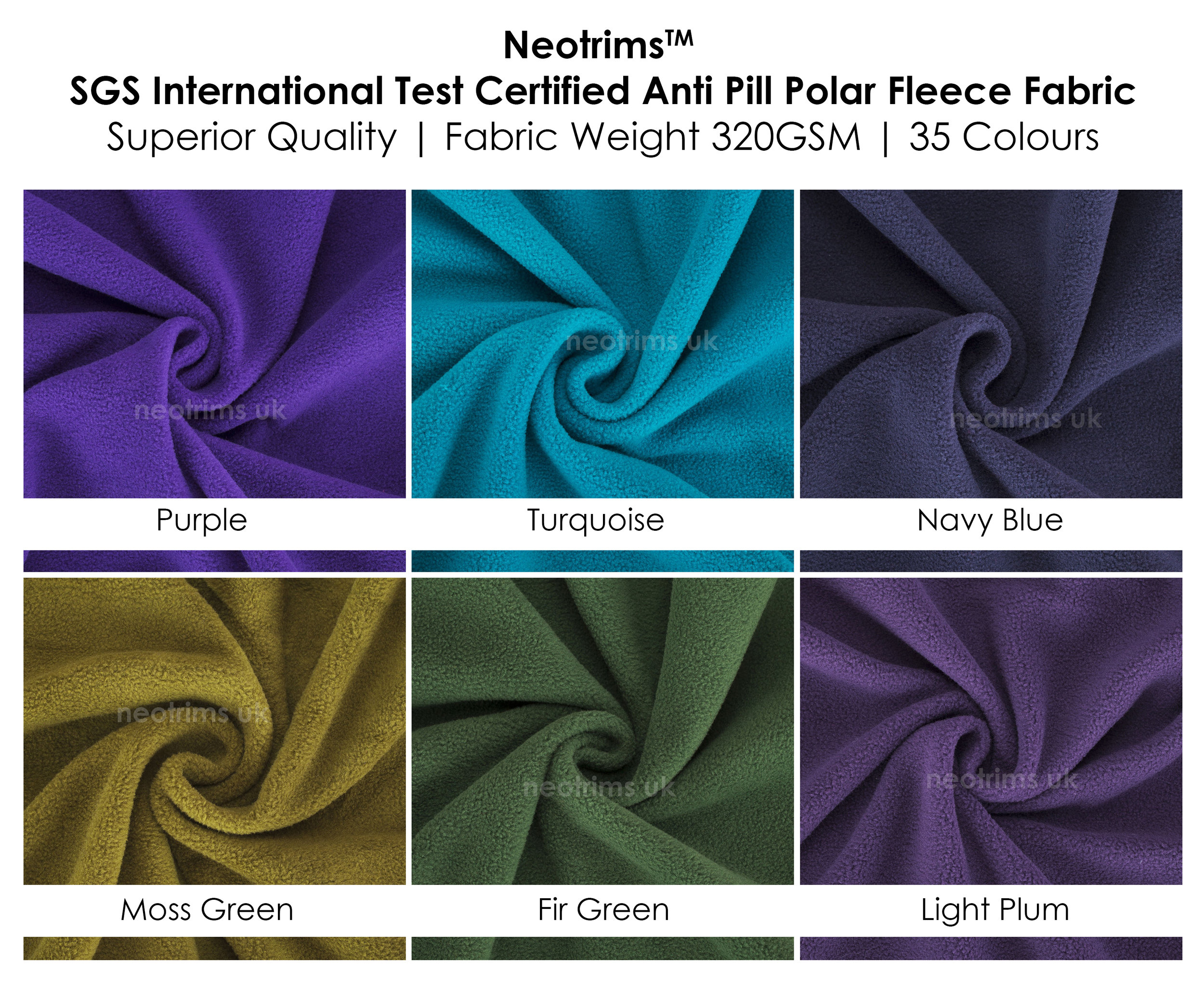 Tessuto In Pile Polare Rosa, Finitura Anti Pillola, Peso Medio 320 - Foto 3