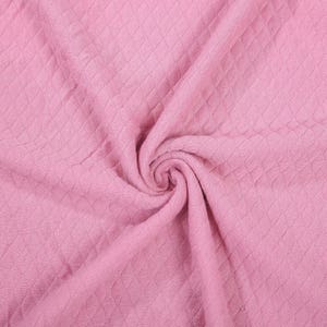 Strick Jersey Stoff Dusk Pink,Quilt Style Harlequin Diamond Design.Hoddies,Joggers,Baby Strampler Anzüge,Decken Thows,Neotrims