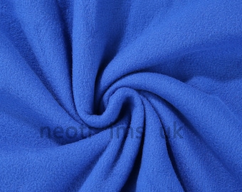 Tkanina polarowa Royal Blue, wykończenie anty-pillingowe, średnia gramatura 320 gramów, wysokiej jakości tkanina i materiał, szycie i rękodzieło, Neotrims Textiles