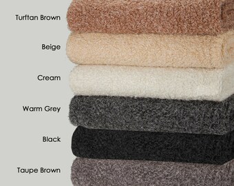 Pile Fabric Soft Sheep Wool Fleece 6 Natural Colours   Etsy