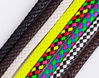 PU Bolo Braided Plaited Strap Cord, Bag Handle, Belts, Strong Trim, Quality Fabric & Material, Sewing and Crafts, Neotrims Textiles, Cheap