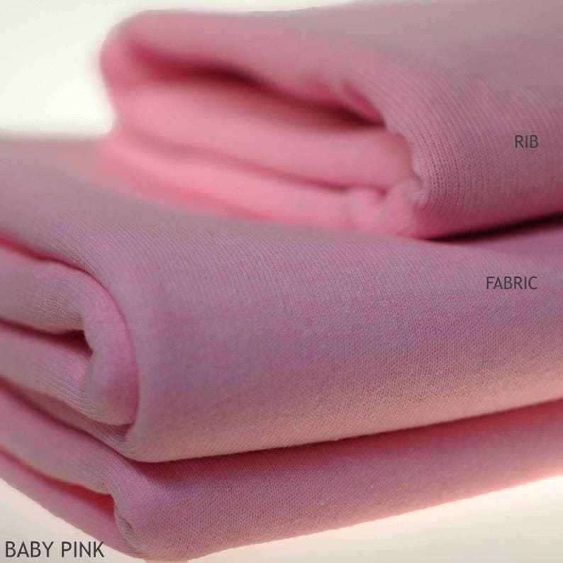 Baby Pink Sweatshirt Fleece Fabric Hoodies and Jersey Brushed Etsy