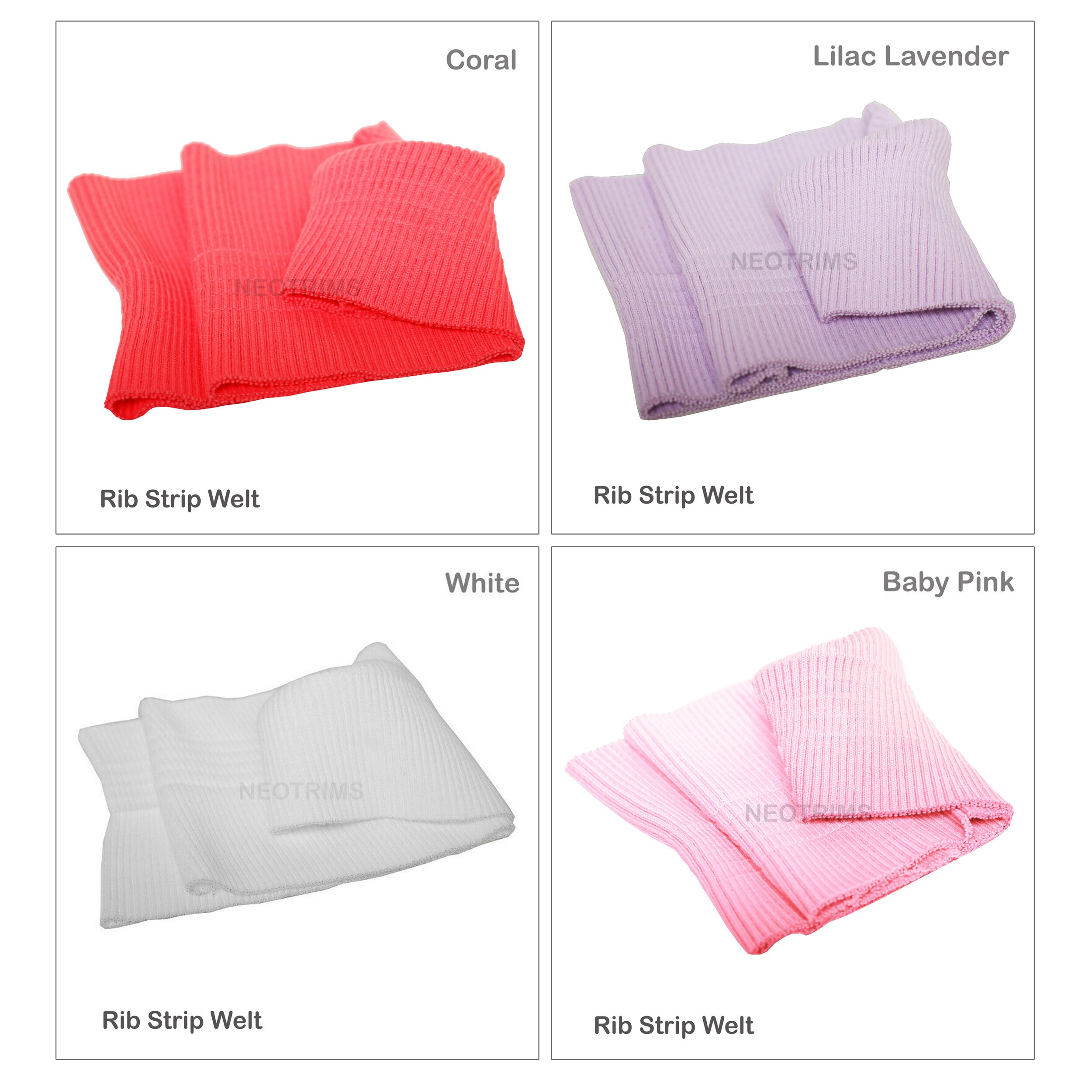 Neotrims Rippstrickstoff – Weich, Dehnbar, 90-100 Cm Breit, Halber Meter, Perfekt Für Bündchen & Heimtextilien