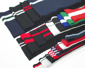 Knit Rib Waistband,Cuffs & Neck Bands.Striped Rib Knit Trims to Edge New or Revamp Old Clothing.T Shirts,Jackets,Dresses.Neotrims Stripe Rib