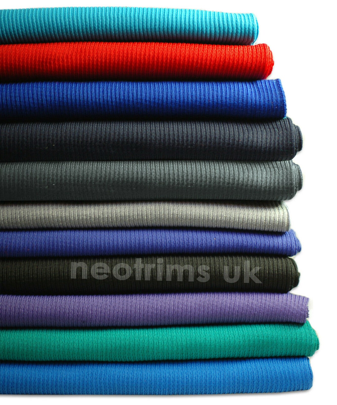 【COLOR iN ID】Line Coroset Knit Padding Rib Knit Fabric Waistband Stretch Material,2x2 Ribbed