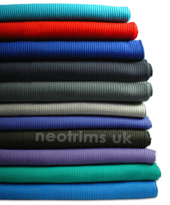 Rib Knit Fabric Waistband Stretch Material,2x2 Ribbed Polyester Sports Feel  Jersey,revamp Welts & Cuffs on Old Jackets.11 Colors,neotrims -  Canada