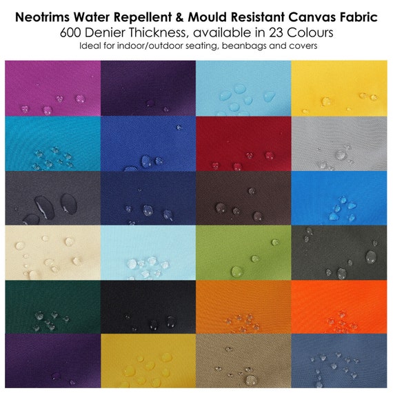 Water Proof Canvas Fabricwater Repellentwaterdrops Slides 