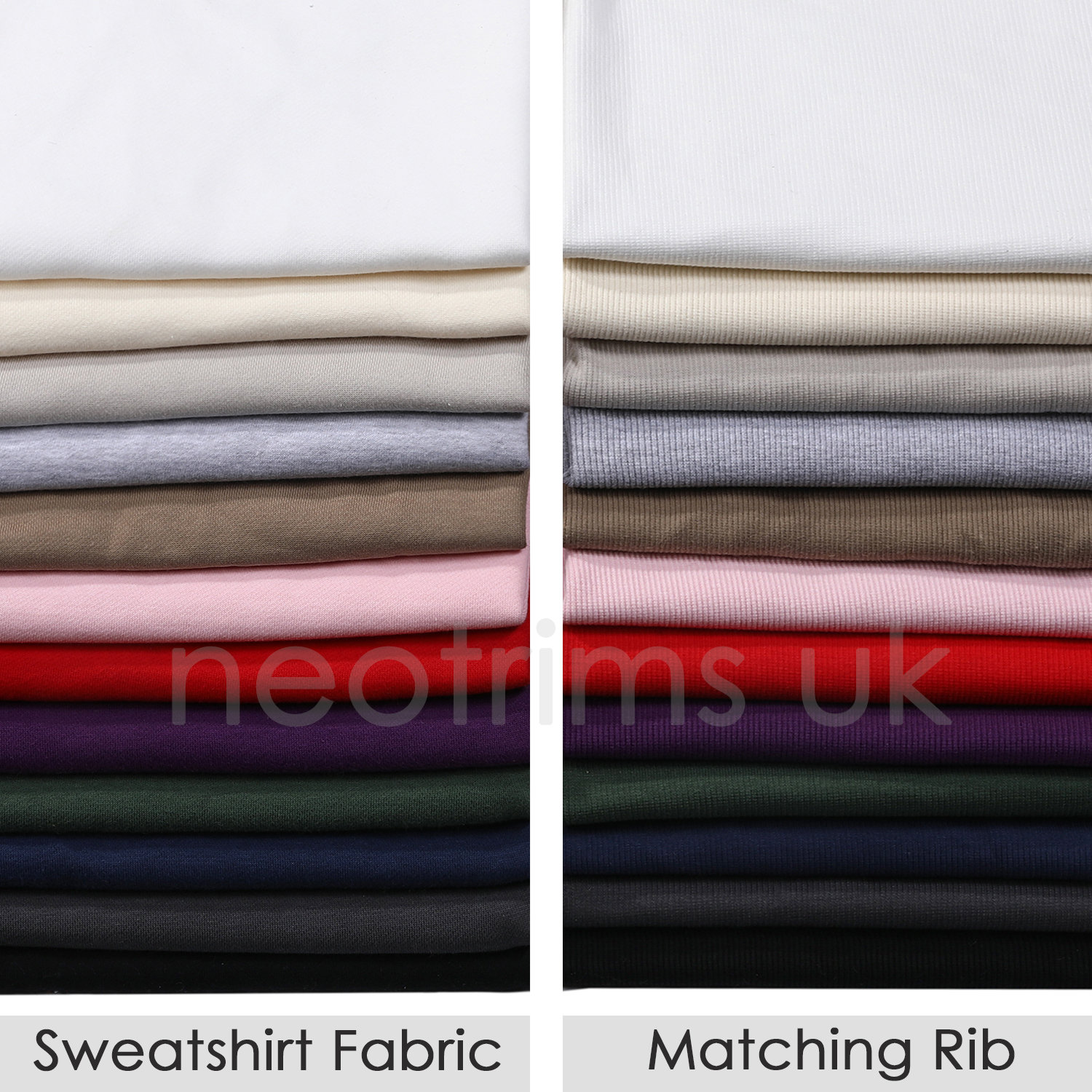 Fleece Rib Sweatshirt Fabric Heavy Brushed Jumbo Fleece Cotton French Terry ...
