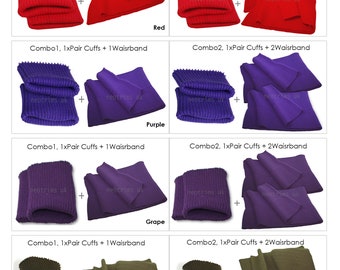 TinaKim Ribbing Fabric For Neckline Bibs, Waistbands Cuffs