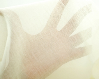 Tela MUSELINA, 100% algodón, estopilla de tejido suelto, blanco óptico y crudo natural, gasa transparente para confección, cortinas, manualidades Neotrims UK