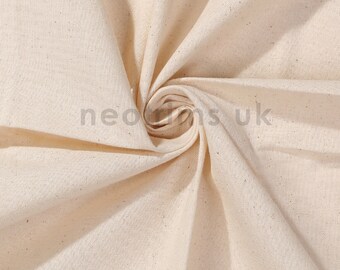 100% Natural Cotton Calico Fabric,Superior Embroidery Canvas Seeded Fabric Medium Weight 145gsm,60" Wide.Bags,Handicraft,Light Upholstery